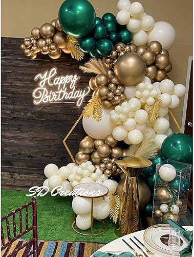 Miniatura 7 de Globos esmeralda de doble relleno, diferentes tamaños, paquete de 63 unidades, 18+10+5 pulgadas, color verde esmeralda oscuro, kit de guirnalda de