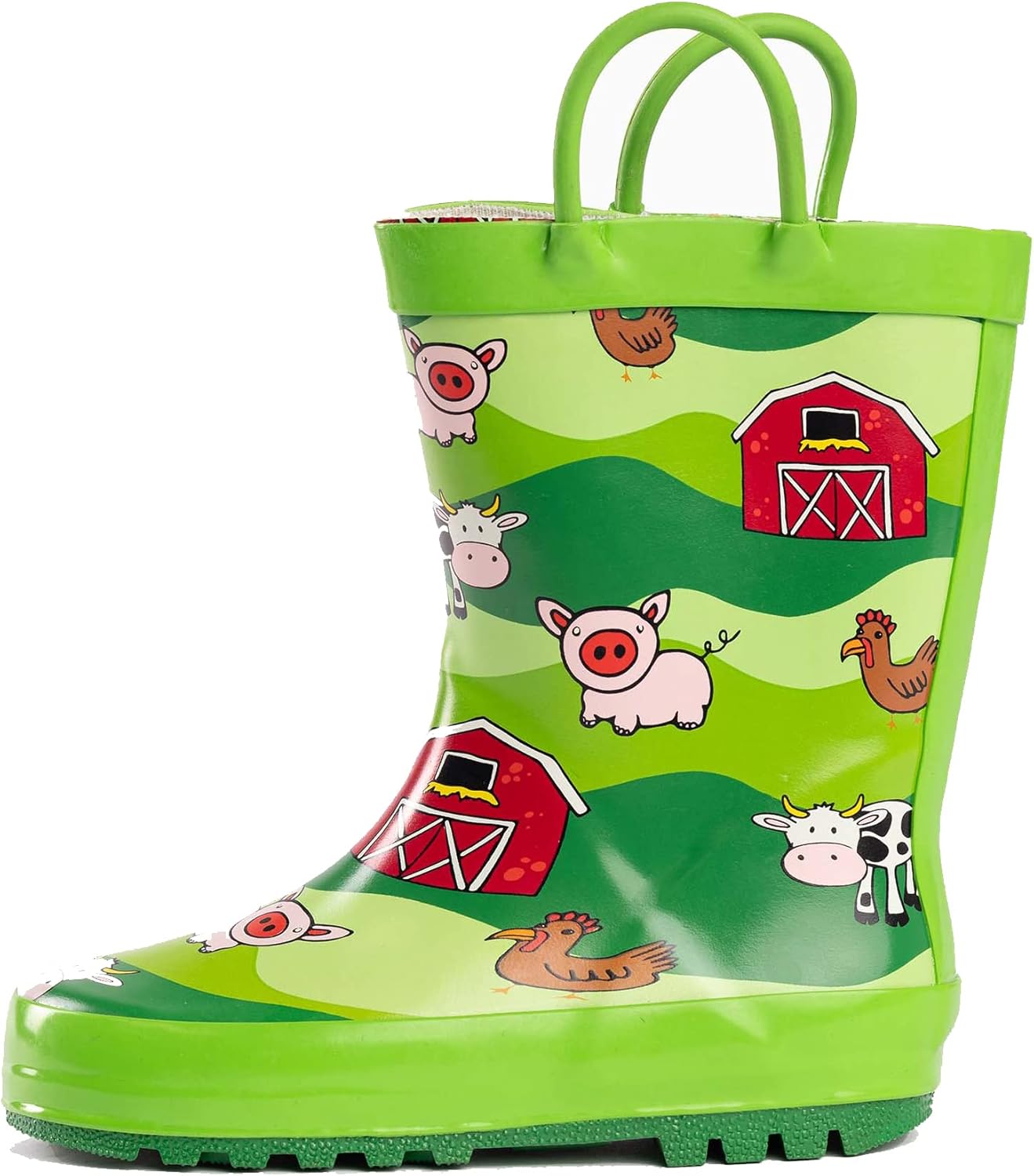 NORTY Rubber Rain Boots for Kids – Waterproof Rubber Boots Boys and Girls Solid & Printed Rainboots for Toddlers and Kids NORTY Rubber Rain Boots for Kids – Waterproof Rubber Boots Boys and Girls Solid & Printed Rainboots for Toddlers and Kids