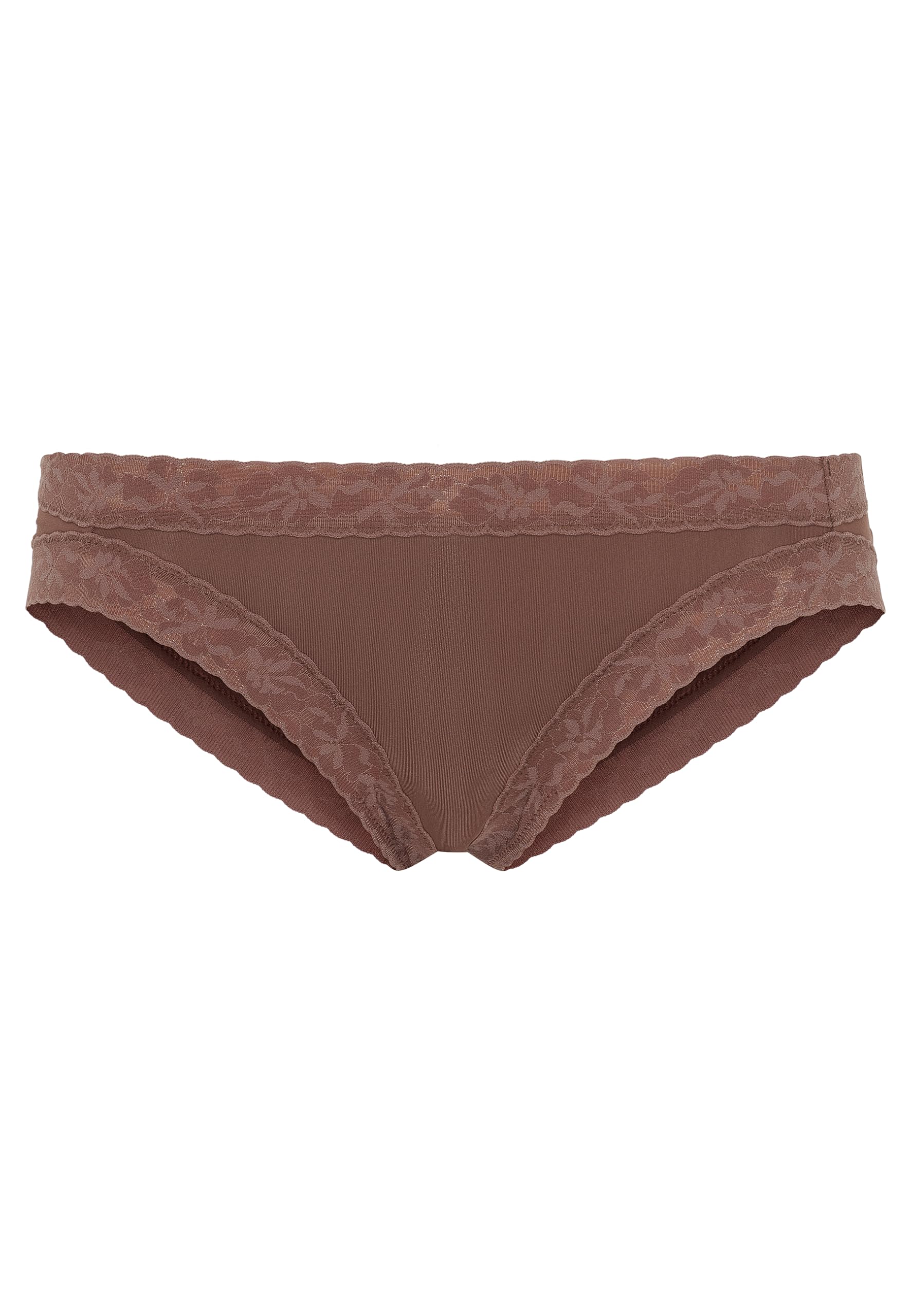 Jockey Women's Parisienne Soft Stretch Lace Bikini, Tuscan Brown, L