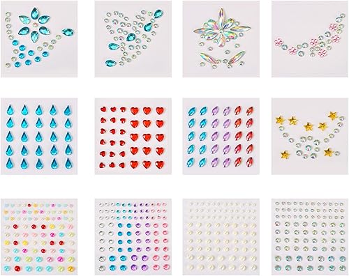 Miniatura 11 de Craftdady 5500 diamantes de imitación de cristal facetado de 0.079 pulgadas, 11 colores puntiagudos en la parte posterior, piedras natales