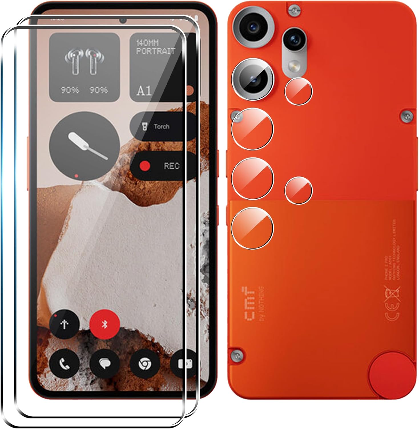 2 Pièces Verre Trempé Anti-Espion Couverture Complète Pour Nothing Cmf