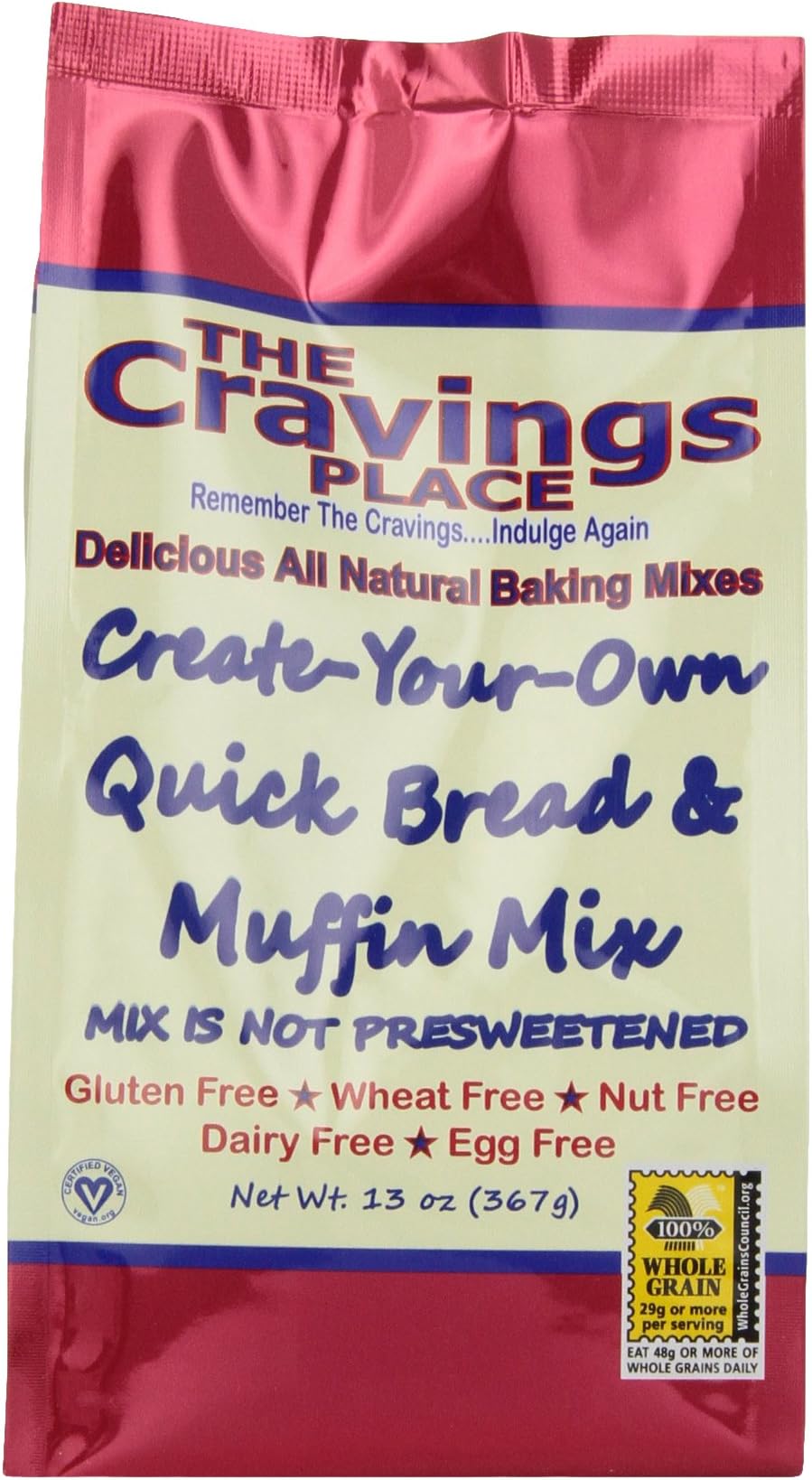The Cravings Place Create-Your-Own Quick Bread & Muffin Mix, 13-Ounce Bags (Pack of 6)