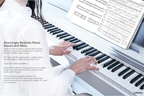 Miniatura 5 de Casio PX-770 WH Privia - Piano digital para el hogar, color blanco