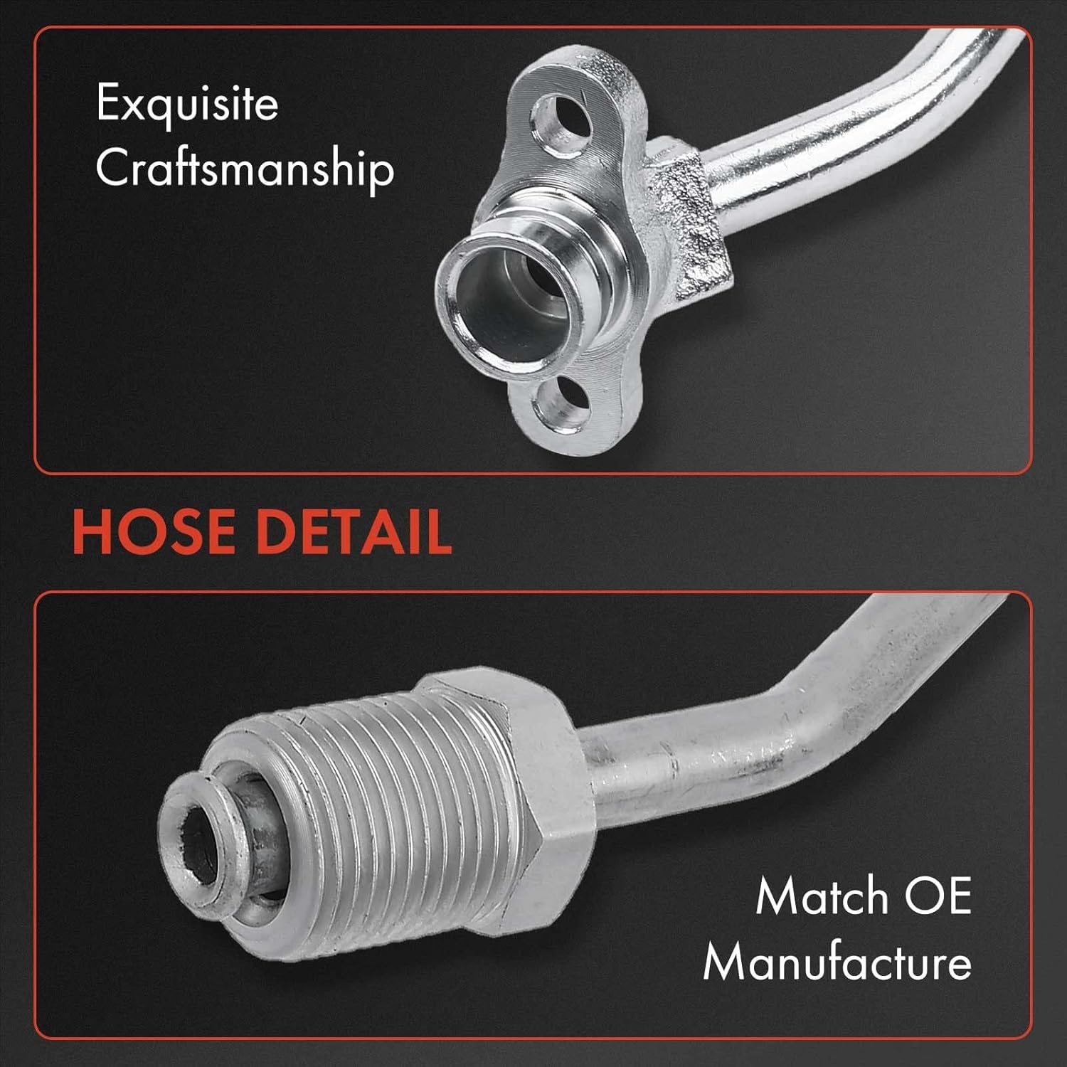 A-Premium Power Steering Pressure Hose Line Assembly Compatible with Honda Accord 2008, 2.4L, Pump To Gear/Rack Pinion