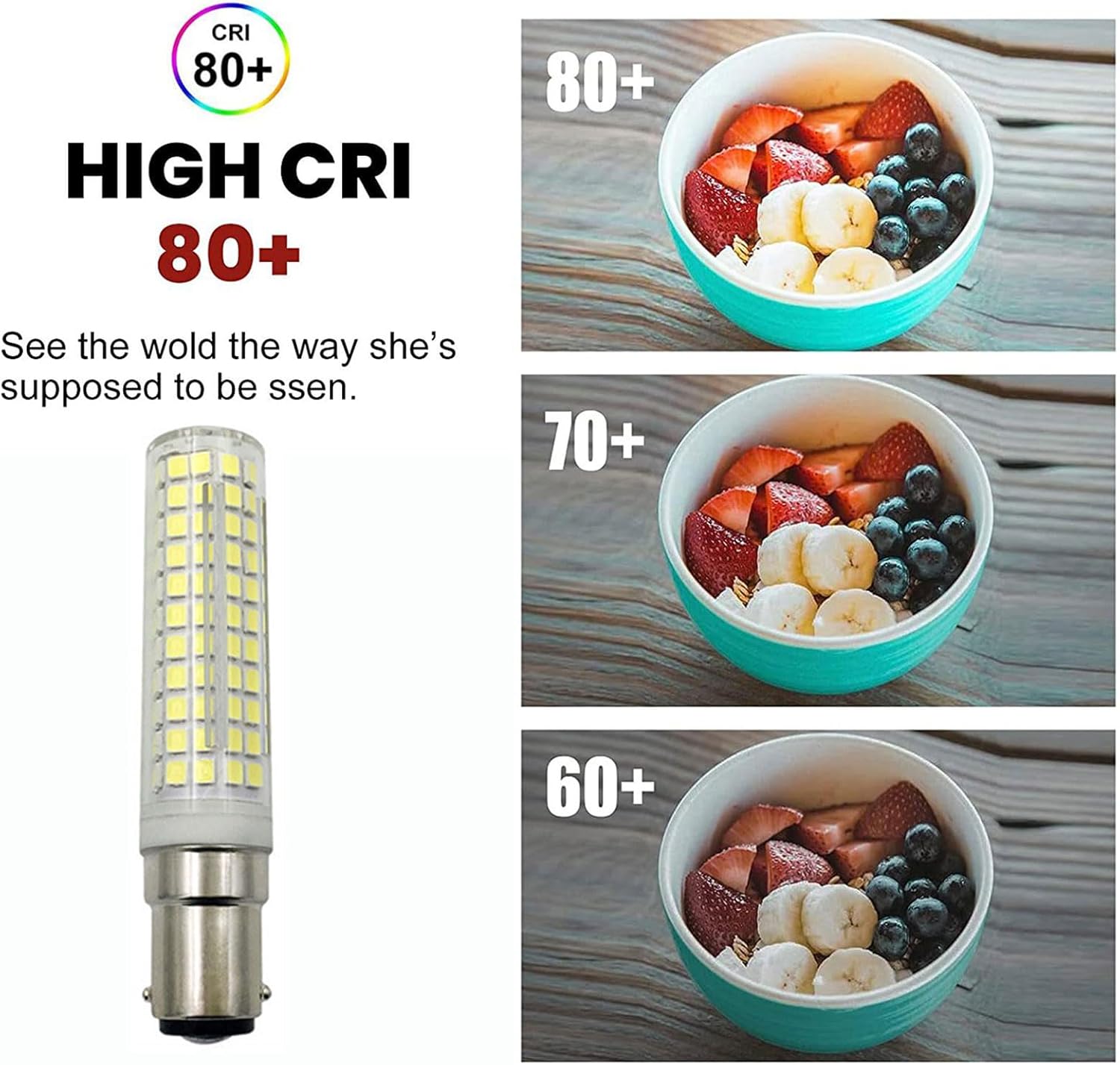 15W BA15D LED Corn Light Bulbs Natural Light 4000K, 136 LEDs 2835 SMD, Dimmable, Equivalent to 150W Halogen Bulb, AC110V, BA15D Base, Pack of 4