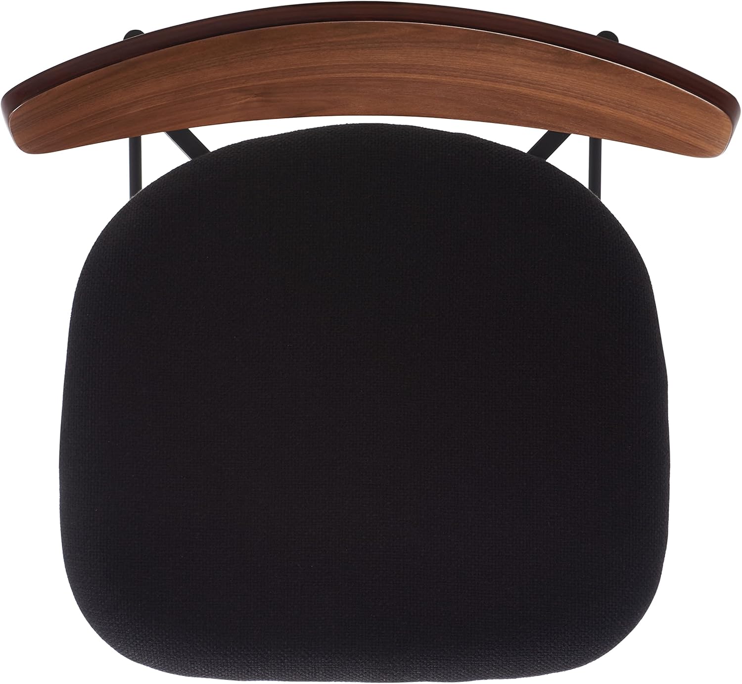 SAFAVIEH Home Collection Ryker Walnut/Black 26-inch Kitchen Island Breakfast Nook Counter Stool (Fully Assembled)