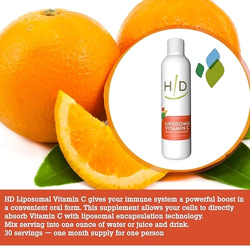 Miniatura 5 de THE HALLELUJAH DIET Suplemento líquido liposomal de vitamina C - Apoyo inmunológico avanzado, fórmula encapsulada en lípidos de absorción superior,