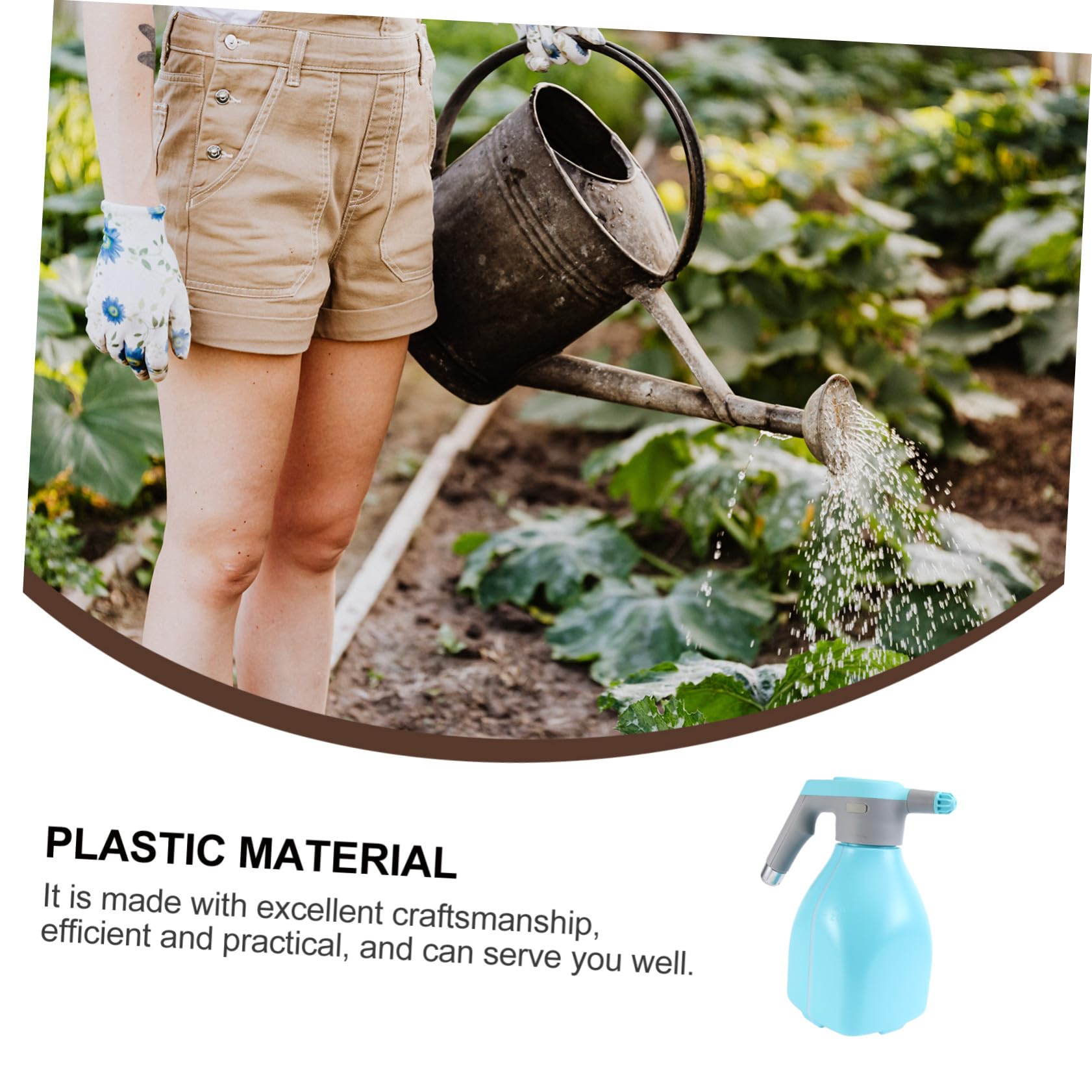 BESTonZON Rociador Eléctrico para Riego Doméstico Pulverizador de Alta Presión para Plantas Atomizador Portátil para Macetas y Jardín Material Seguro y Duradero