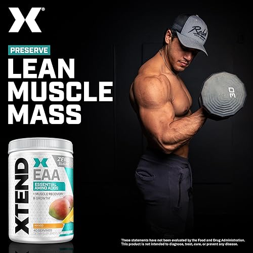 Miniatura 4 de Xtend Scivation - Polvo EAA + BCAA  Recuperación muscular y crecimiento muscular magro  9 aminoácidos esenciales para entrenamiento intra o