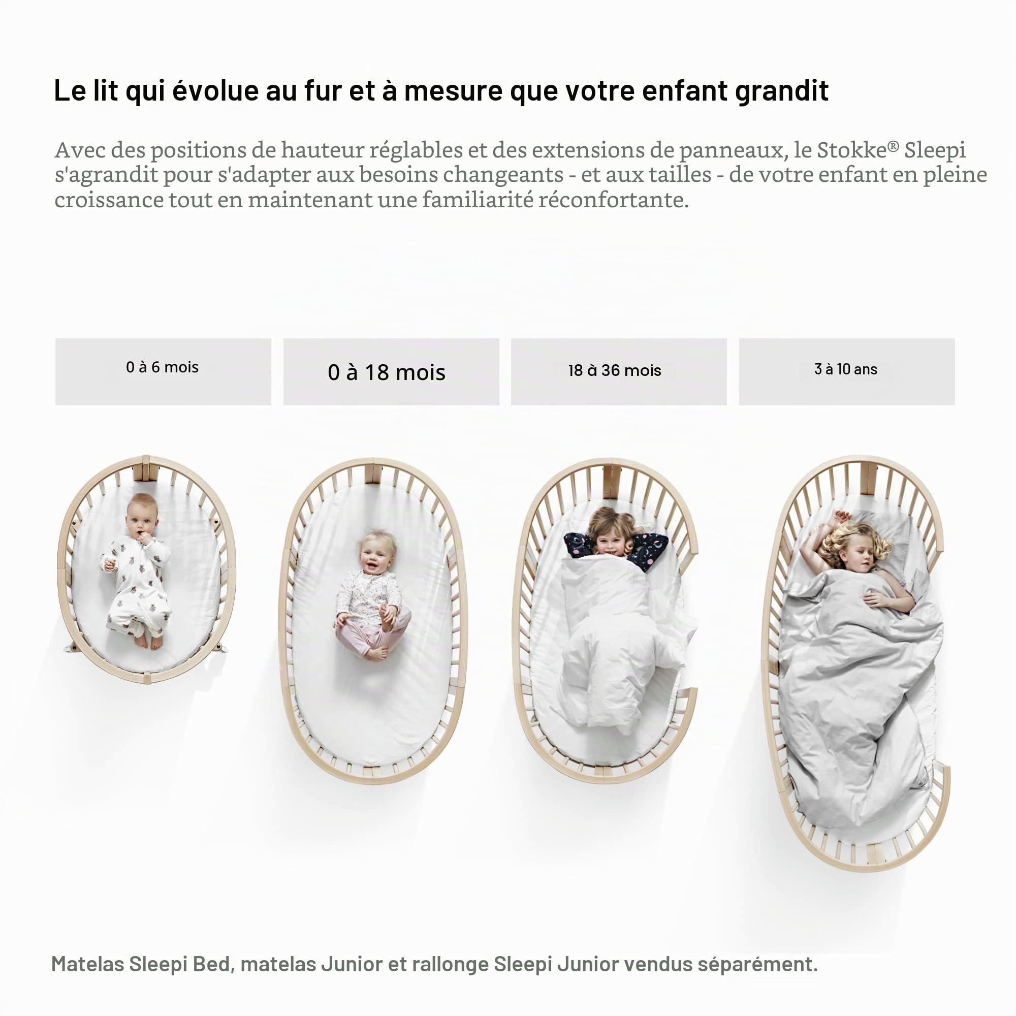 Lit bébé Sleepi Natural - Stokke