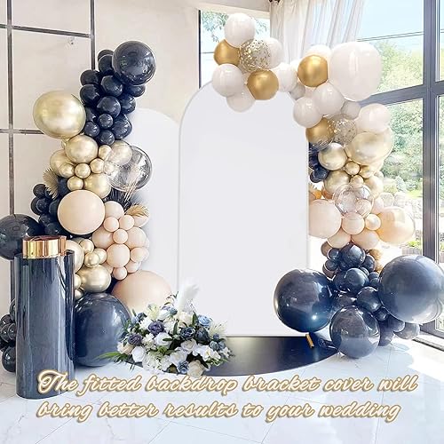 Miniatura 7 de Cubierta de fondo de arco de elastano ajustable Chiara, cubierta de arco de boda de 2 lados para boda, ceremonia, fiesta de cumpleaños, decoración