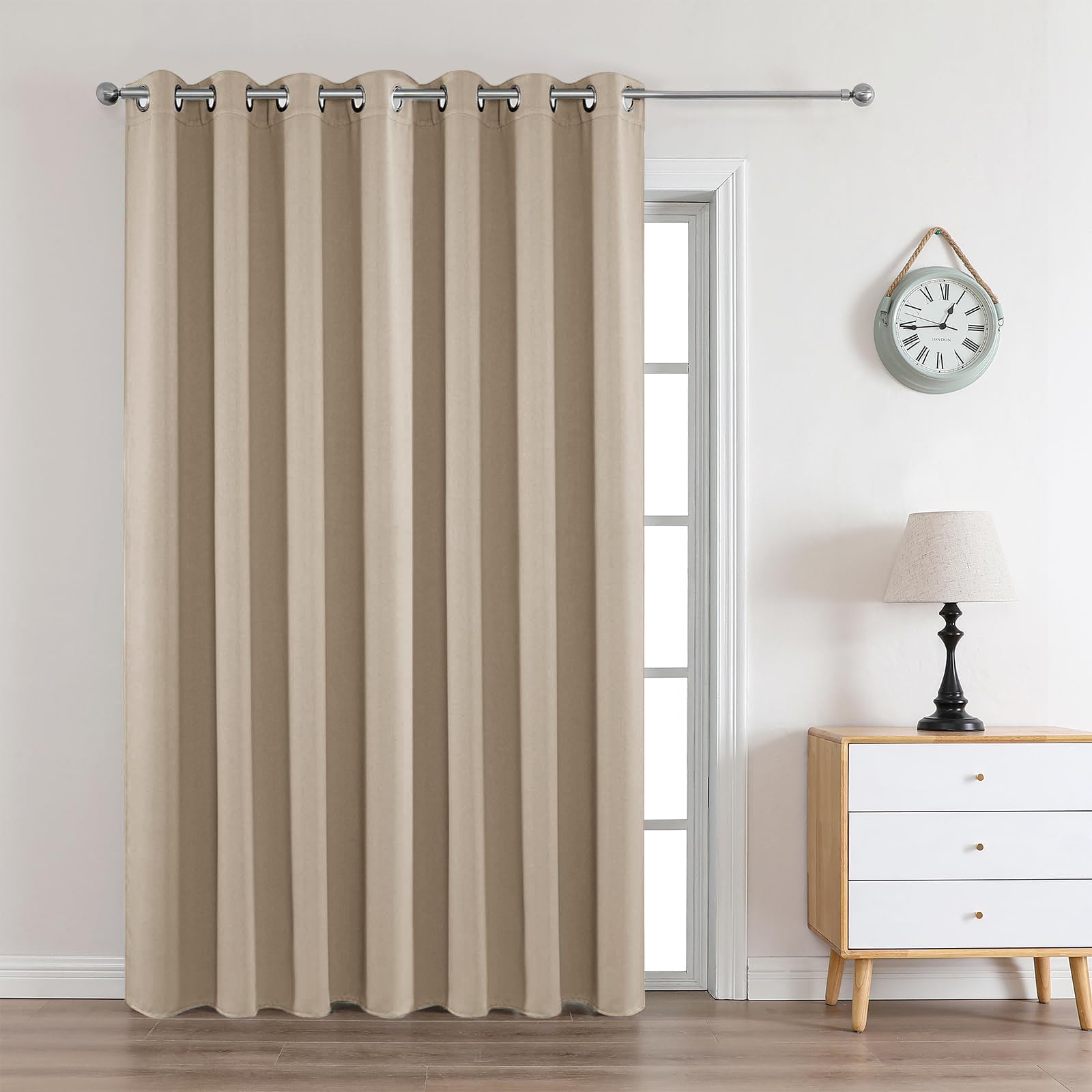 Cortinas largas térmicas Joydeco para oscurecimiento completo de habitaciones con ojales