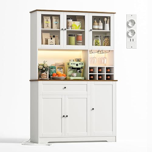Wumagin Armoire de Cuisine 100x180 cm(BxH), Buffet Cuisin…