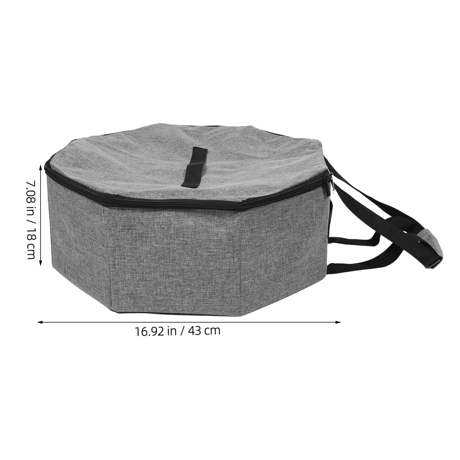 Luxshiny Travel Hat Organizer Bag Large Capacity Hat Case Handle for Men's Women's Cowboy Hat Storage Cap Holder