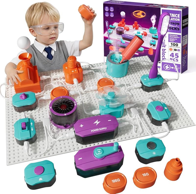 STEM Science Circuit Exploration Kit for Kids | 450+ DIY Project, Educational STEM Toy, Christmas Birthday Gift for Age 6+