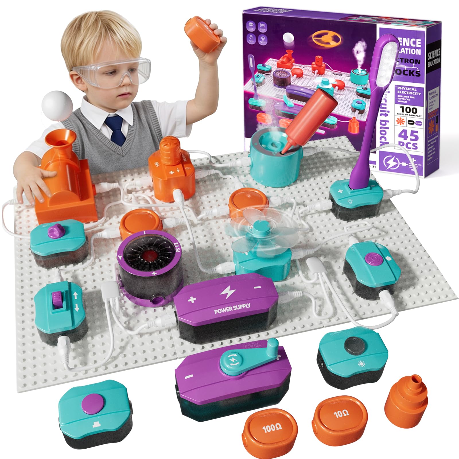 STEM Science Circuit Exploration Kit for Kids | 450+ DIY Project, Educational STEM Toy, Christmas Birthday Gift for Age 6+