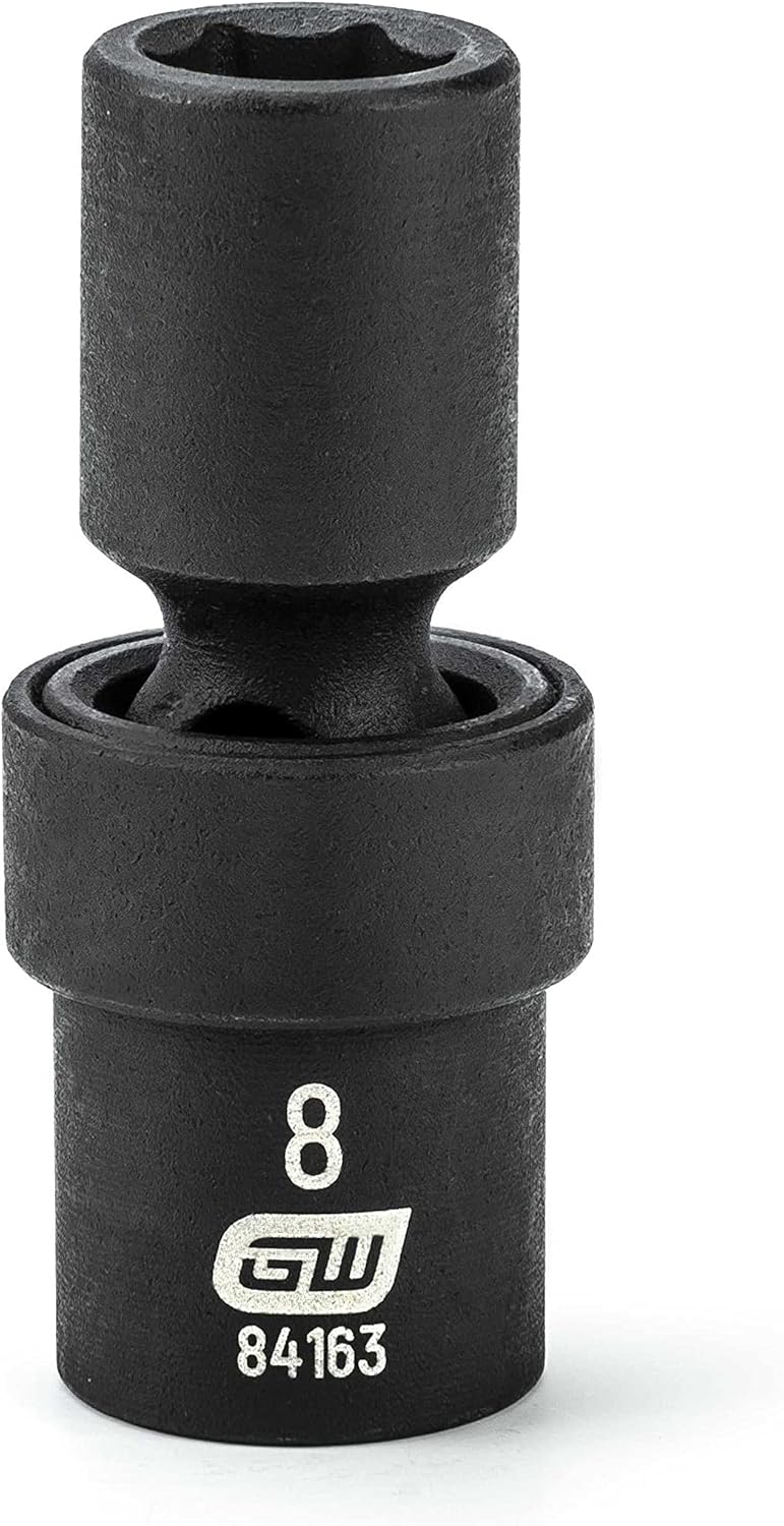 GEARWRENCH 1/4 Drive 6 Point Standard Universal Impact Metric Socket 8mm - 84163