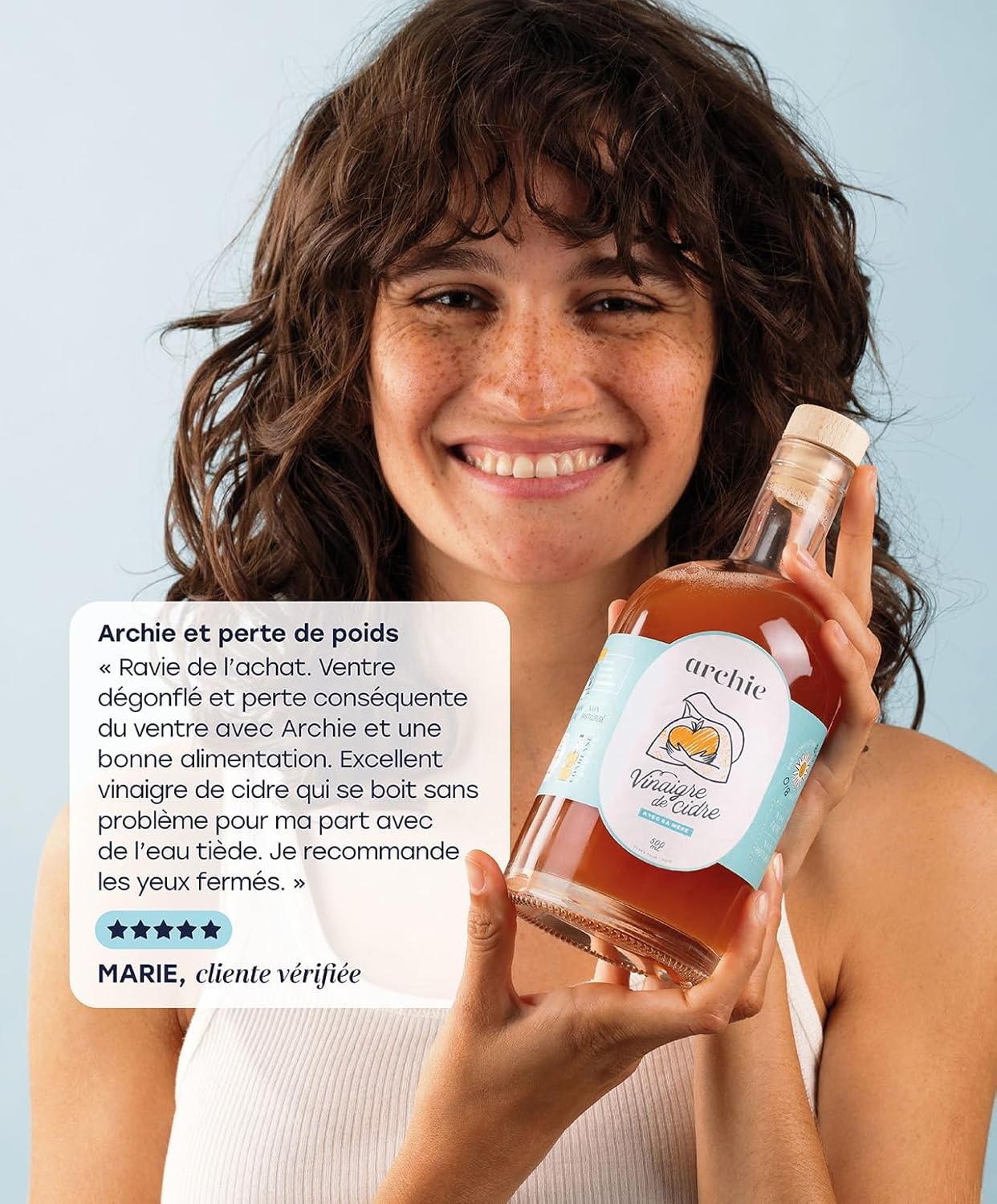 Archie vinagre de sidra de manzana orgánico 1 mes