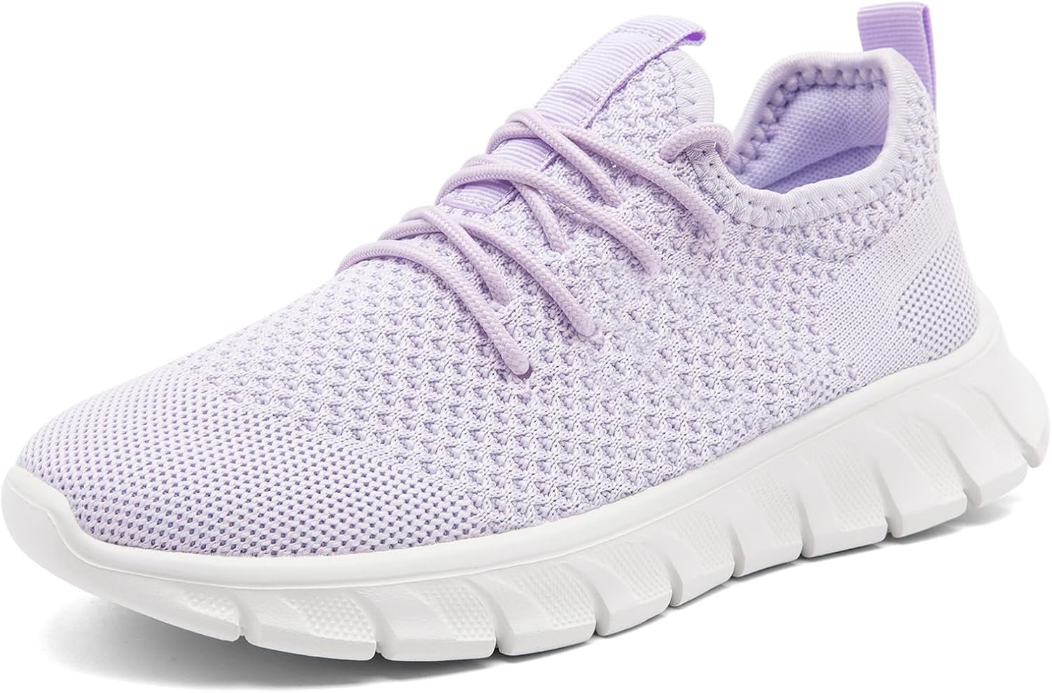 Women Gym Running Walking Shoes Tennis Fashion Sneakers Workout Atheltic Non Slip Lightweight Breathable Sport Shoe Purple Size 6.5