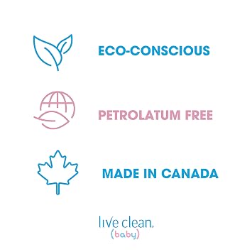 Live Clean Baby TEARLESS SHAMPOO & WASH Organic Eco Friendly 750 ml (25 fl oz)