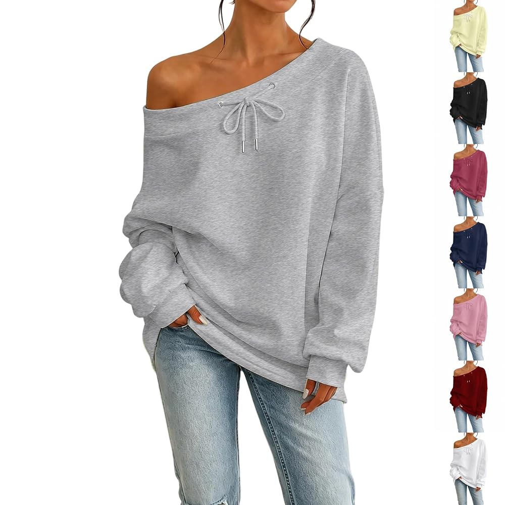 Off Shoulder Sweatshirt for Women