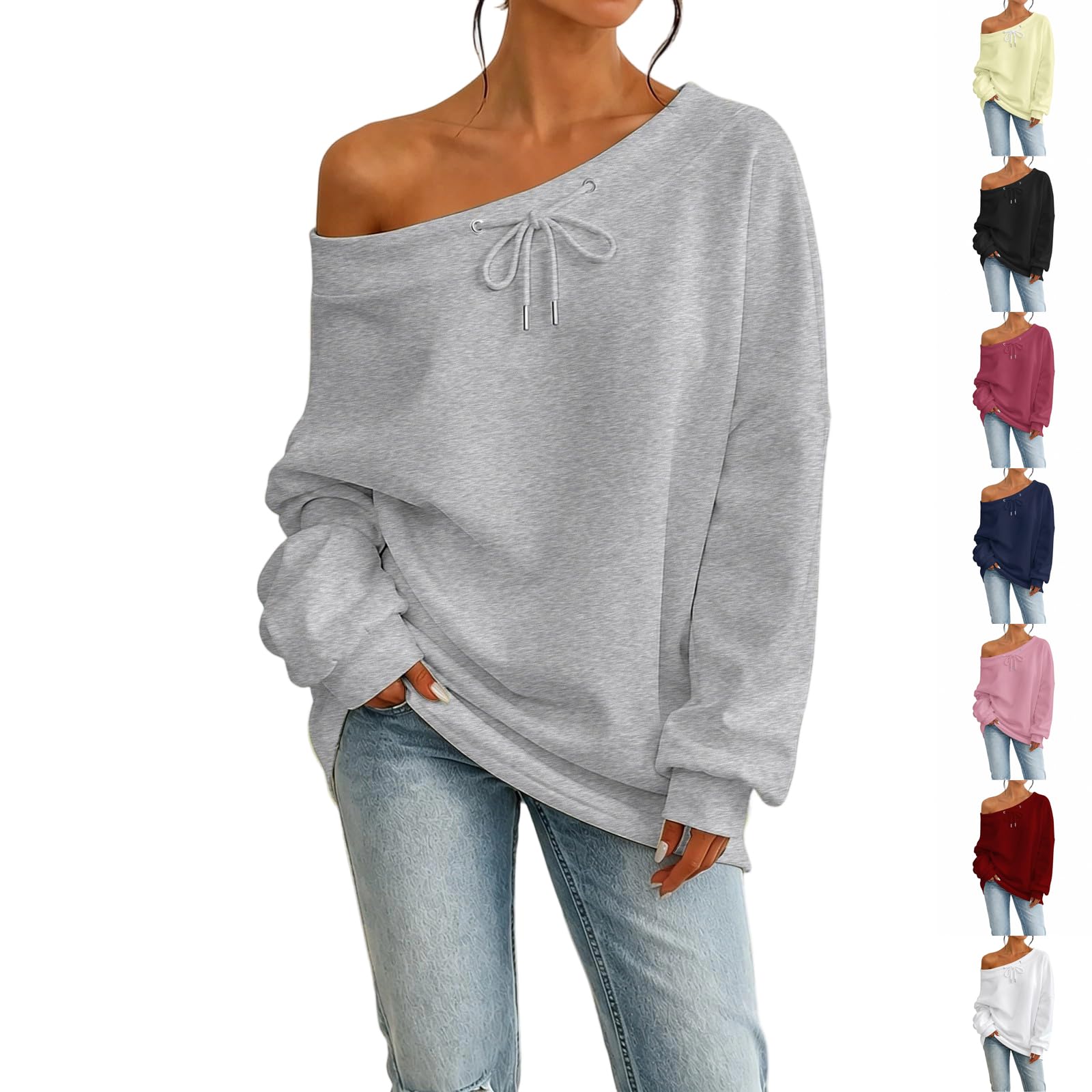 Off Shoulder Sweatshirt for Women