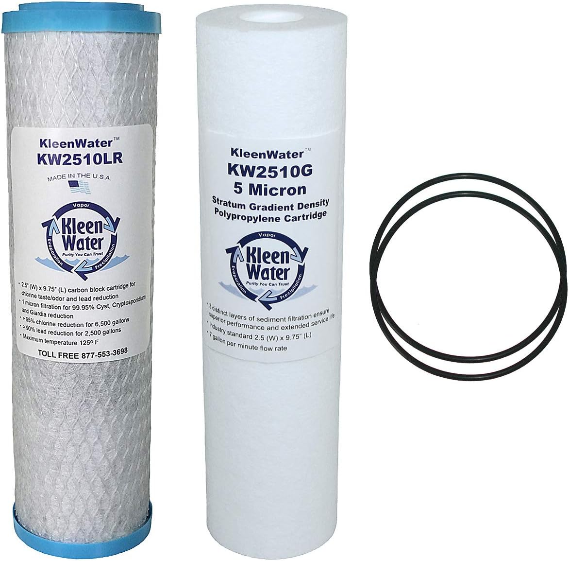GE FQK2J Dual Flow Drinking Water Replacement Filter Set