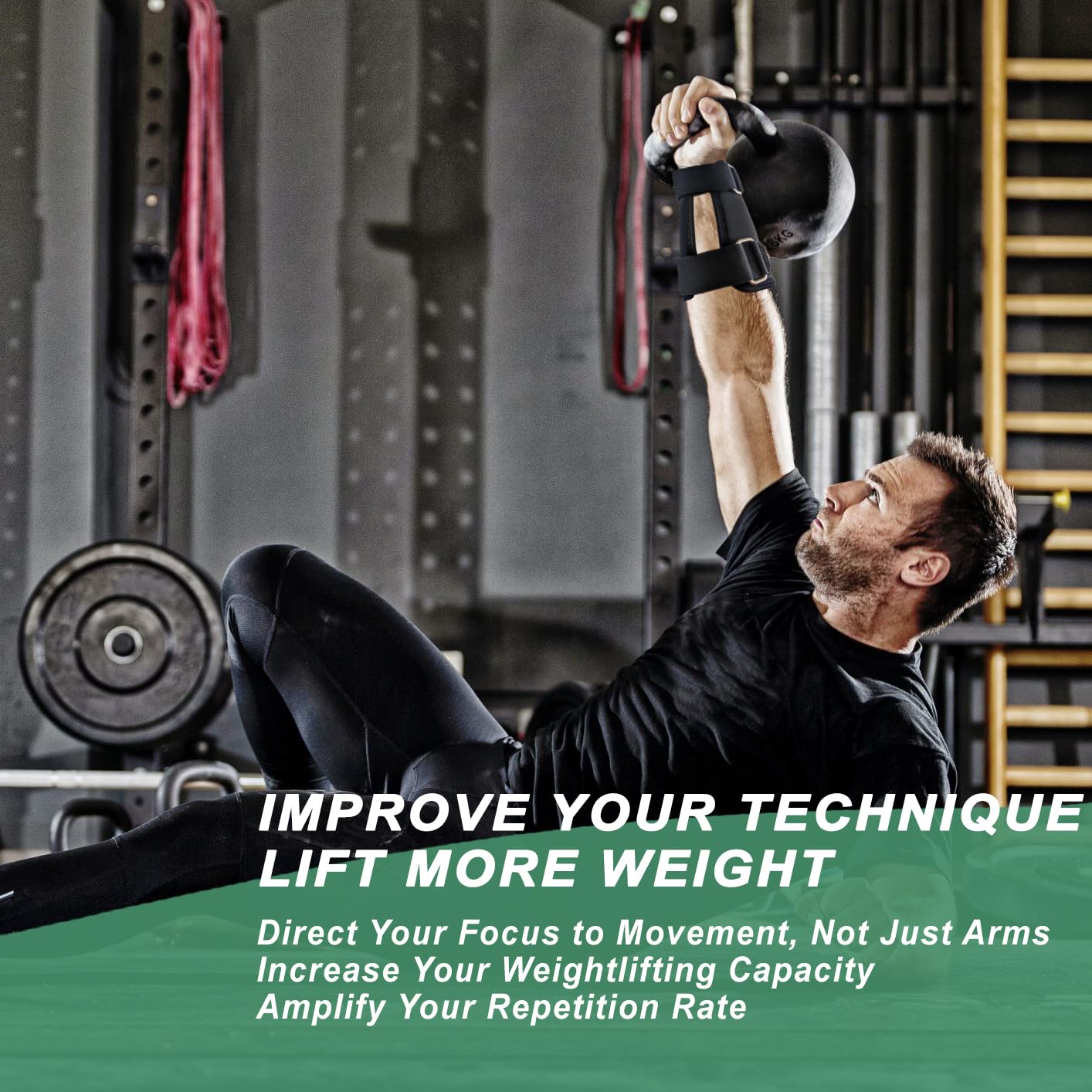 Kettlebell, protezioni per il polso, cinghie regolabili per una vestibilità comoda, protezione da 7 mm, copre polso e avambraccio, da indossare sulla pelle e sulla camicia, leggere e resistenti