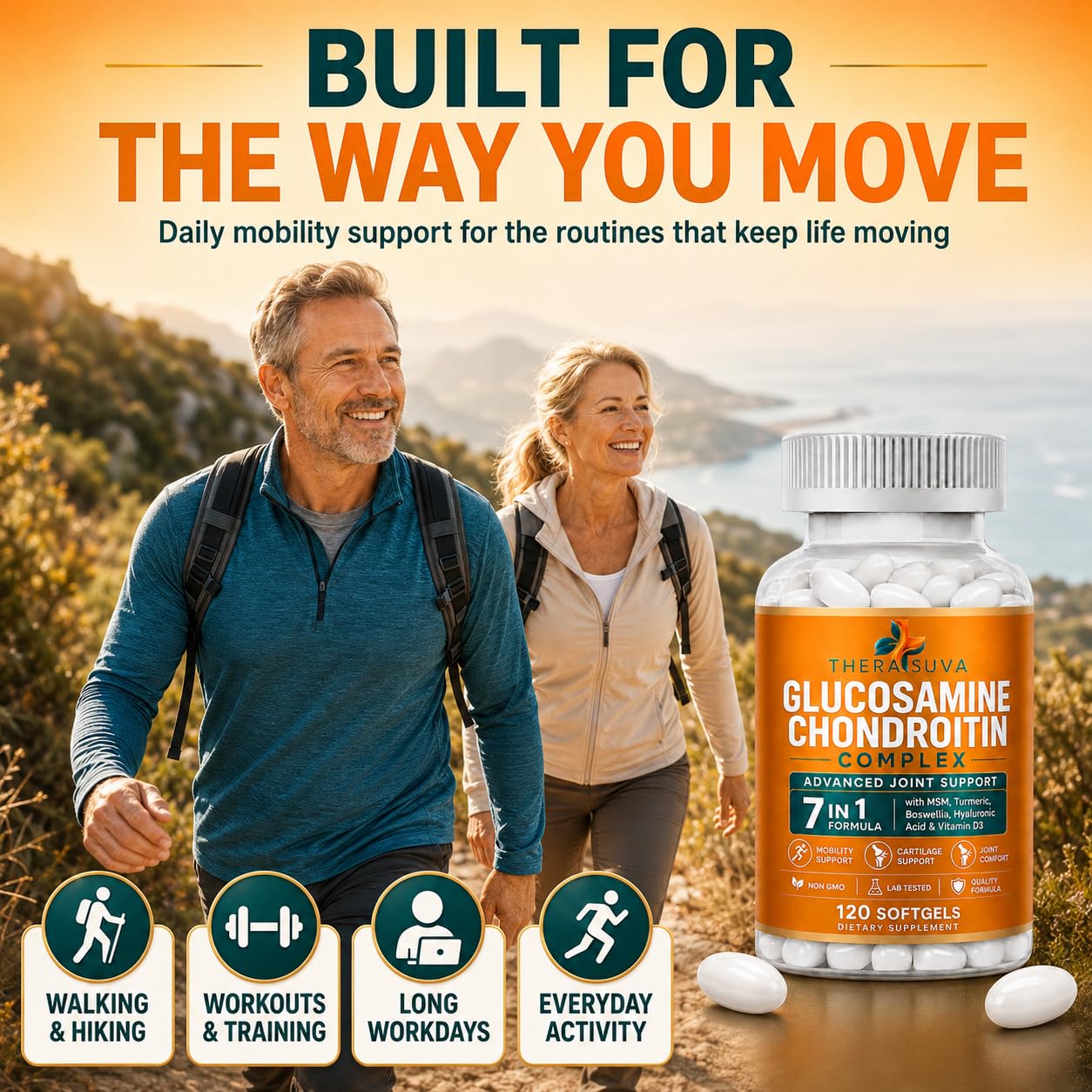 Glucosamine Chondroitin Complex + MSM + Turmeric + Boswellia Supplement — Amazon image 6