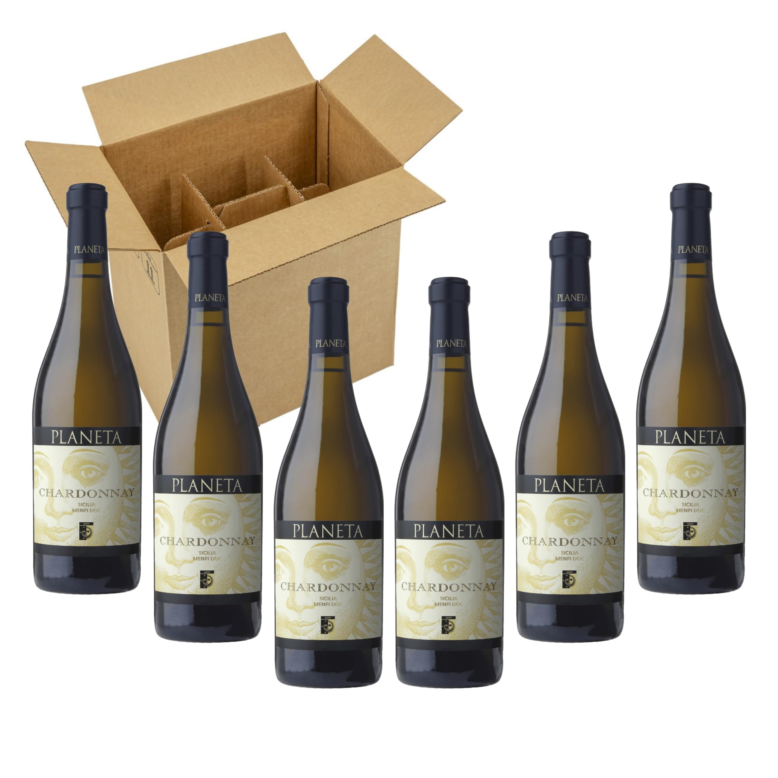 VINO PLANETA CHARDONNAY 2022 (6 pz) SICILIA MENFI DOC-75CL