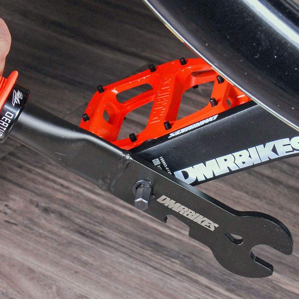 DMR Bikes Workshop Pedalschlüssel mit 6/8-mm-Sechskantschlüssel, 15 mm, Schwarz