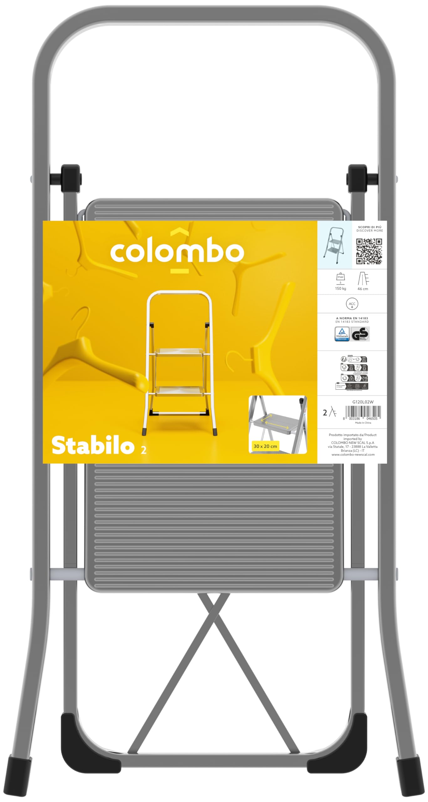 COLOMBO Tabouret Stabilo Peint 2 Marches Brico Et Do It Yourself