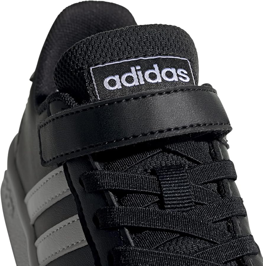 Amazon.com | adidas boys Grand Court Tennis Shoe, Core Black