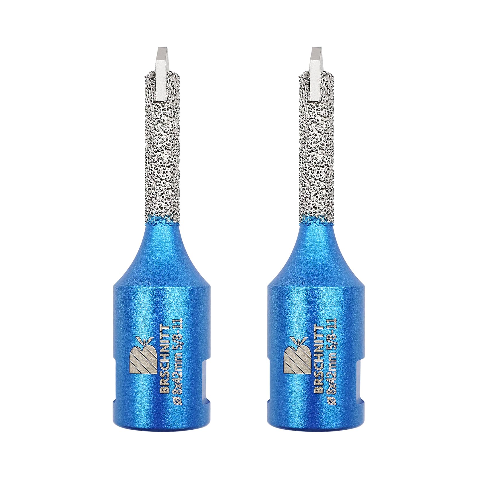 Diamond Mortar Raking Bit - BRSCHNITT 2pcs Mortar Raking Tuck Pointing with Carbide Tipped for Granite Marble Concrete Masonry Stone Removals Vacuum