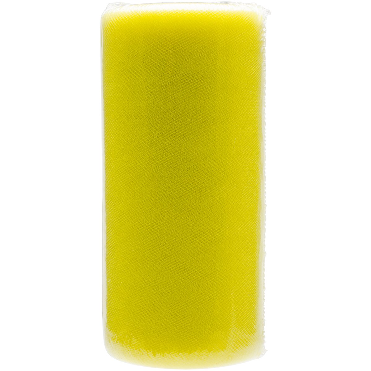 Falk Fabrics Tulle Spool for Decoration, 6-Inch by 25-Yard, Lemon