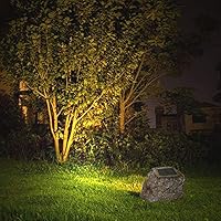 Vista 4 de EiGreen Solar Garden Rock Lights Outdoor, 2 Pack 10 LED Waterproof Solar Powered Rock Light，Yard Landscaping Spotlights, for Indoor and Outdoor