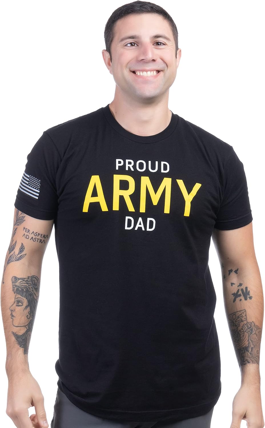 Proud Army Family | Licensed U.S. Military Infantry Armor Artillery Tee Shirt (T-Shirt) for Men Women - Image 2
