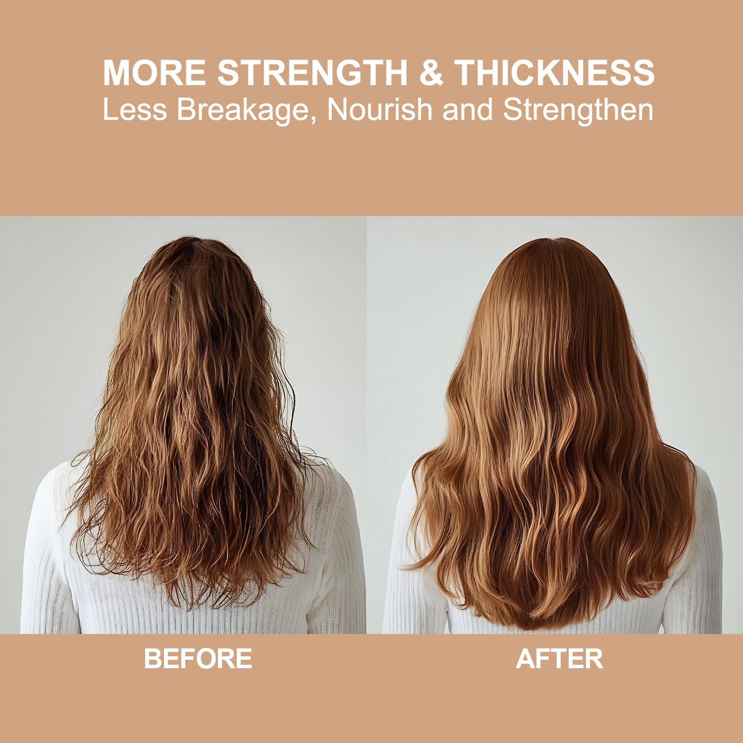 Moroccan Argan Oil For Frizzy, Dry & Damaged Hair – Nourishing & Strengthening Hair Care Oil For All Hair Types – Anti Frizz, Moisturizing, Repair & Shine – 3.4 FL.OZ Glass Bottle - Image 6