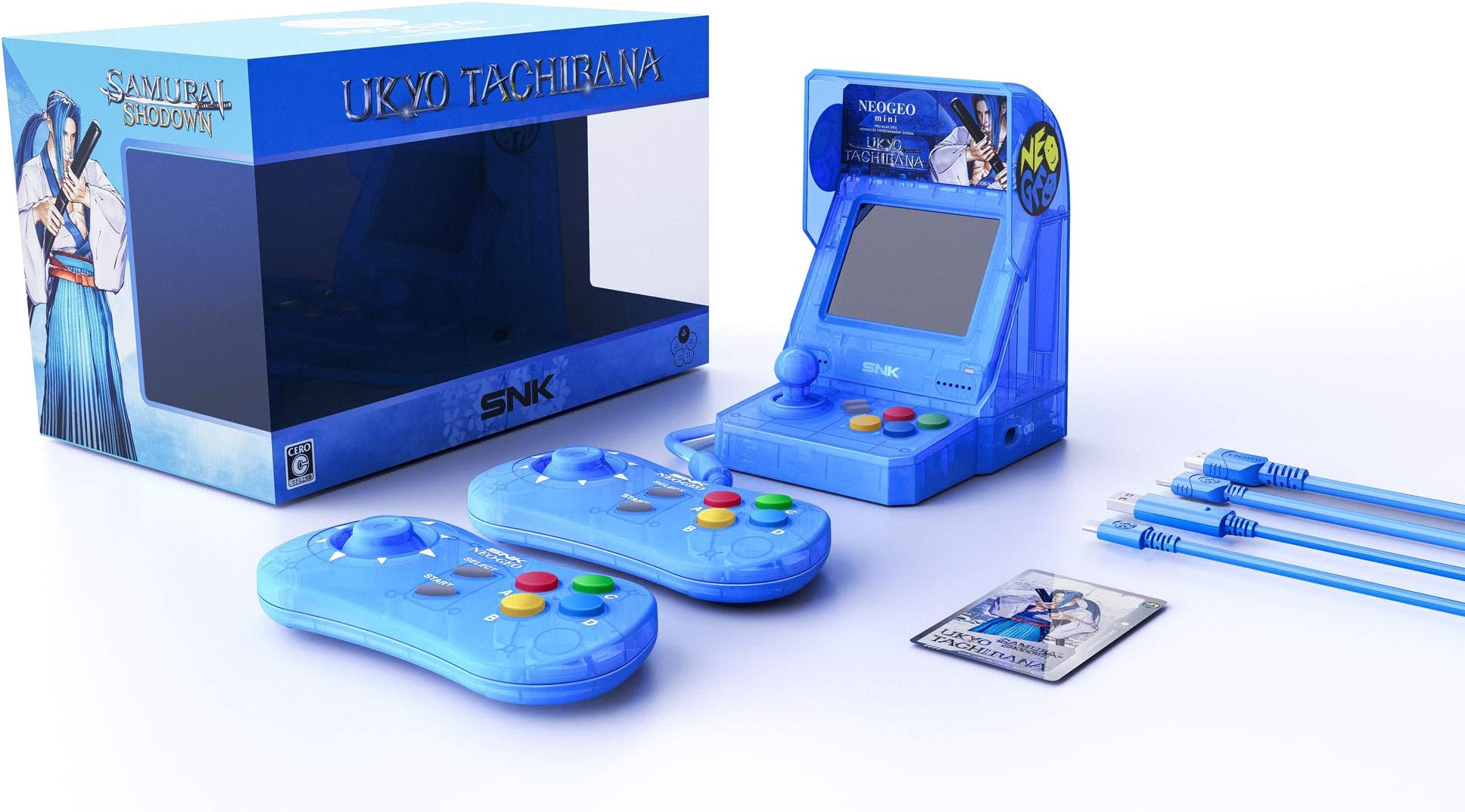 SNK NEOGEO Mini Samurai Shodown Limited Edition Bundle: Ukyo Tachibana