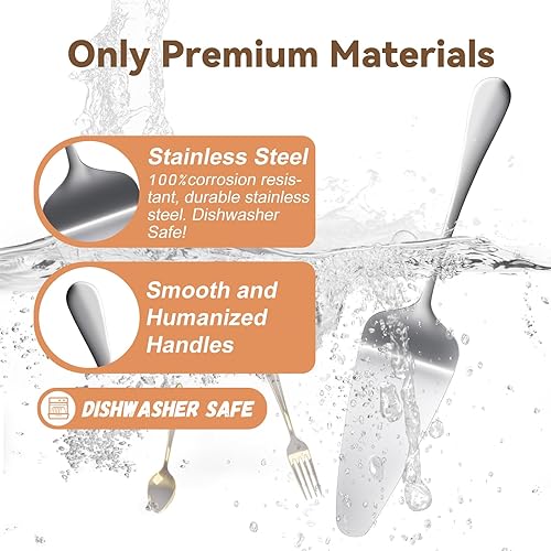 Miniatura 4 de KSENDALO Small Pie Server - Juego de 2 servidores de pastel de 790 pulgadas servidor profesional de postres para pastel de queso y pizza y más color