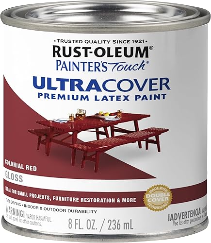 Miniatura 186 de Rust-Oleum Painters Touch, Ultra Cover 2X, 1994502 - Pintura de látex, color almendra, 1 cuarto de galón Almendra brillante