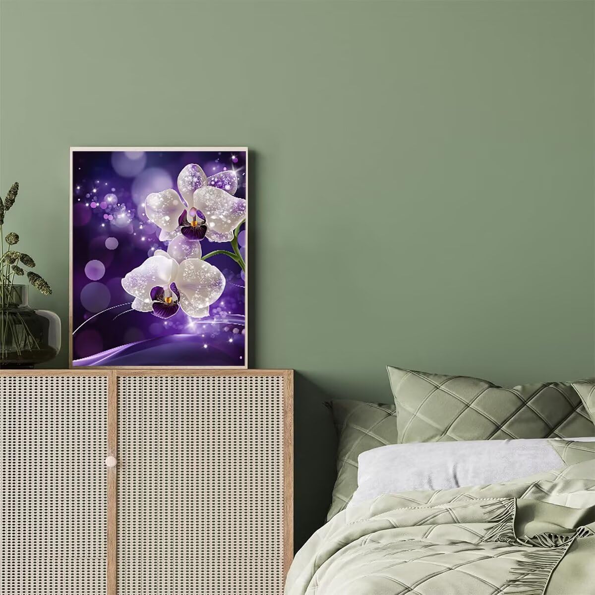 Dipingere con i Numeri Fiore, Paint by Numbers Adulti Astratto, Fai da te Creativi Adulti Quadri da Dipingere Numerati Kit per Decorazione Della Parete di Casa, Regalo 100x135 cm Senza Cornice 94-C