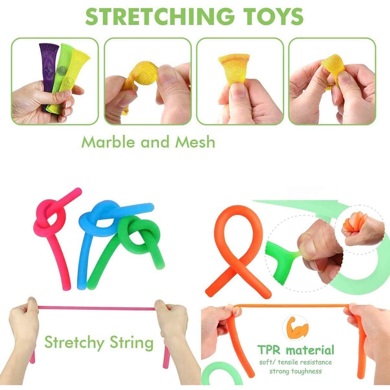 Bubble Fidget Toy Packs, Sensory Fidget Toys Pack with Push Pop Bubble