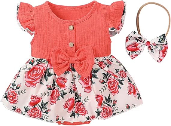Amazon Co Jp ベビー服 Txwzm ベビー服 女の子 夏用ランキング 半袖 柄 トップジャンプスーツ 半ショーツ ヘアバンドセット 3点セット 可愛い赤ちゃん服 おしゃれロンパース 無地 人気 カバーオール 新生児 女の子 男の子 夏服 撮影 写真 ホットピンク 80 服