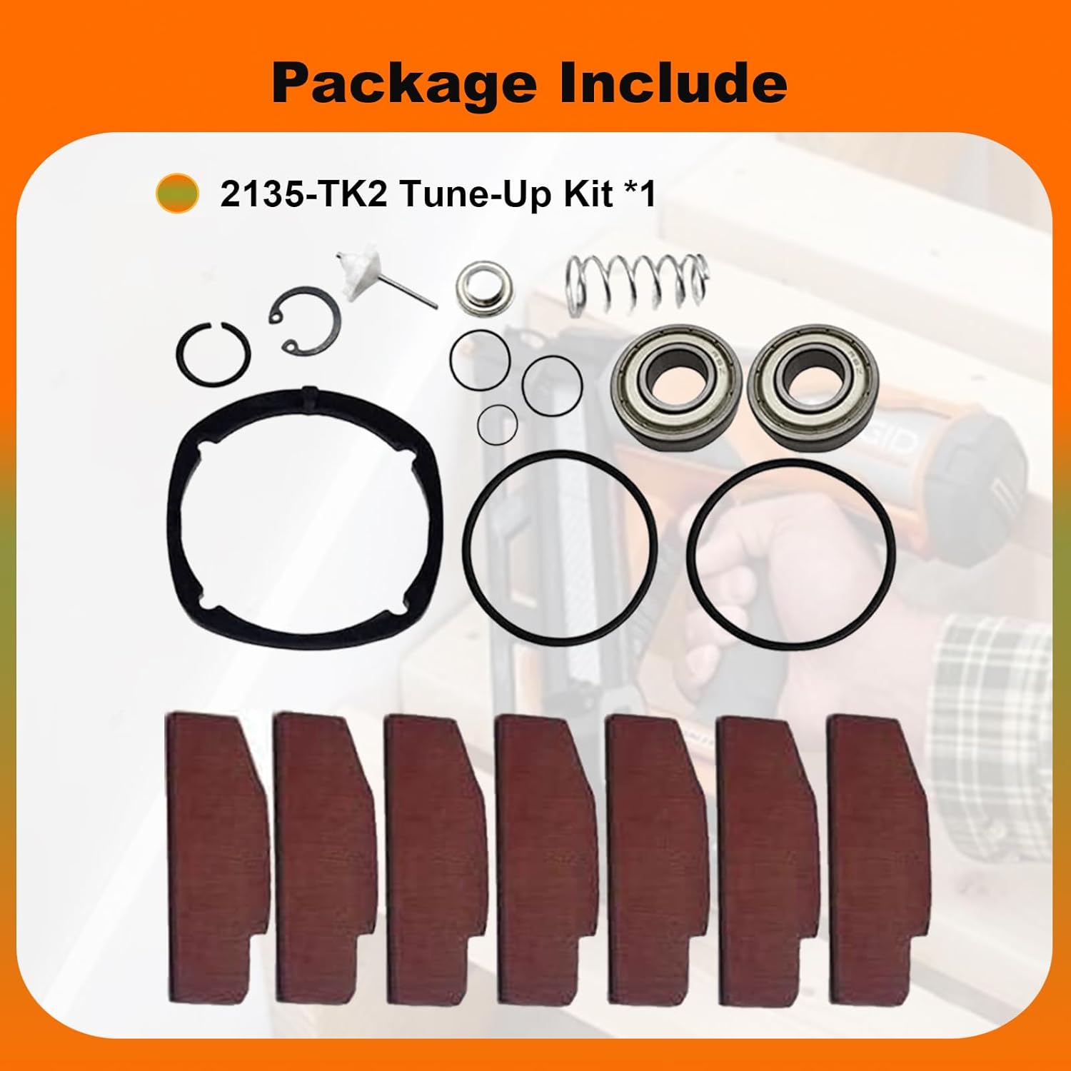 2135-TK2 Tune-Up Kit Fit For 2135 Series, 2135QTIMAX 2135Ti 2135QTI 2350XP 1/2-Inch Impact Wrench Rebuild Kit
