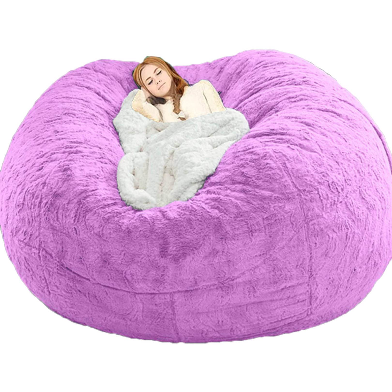 5/6/7ft Giant Bean Bag Chairs for Adults Cuddle Chairs for Living Room Beanbag Chairs Sofa (Stuffing Not Included)