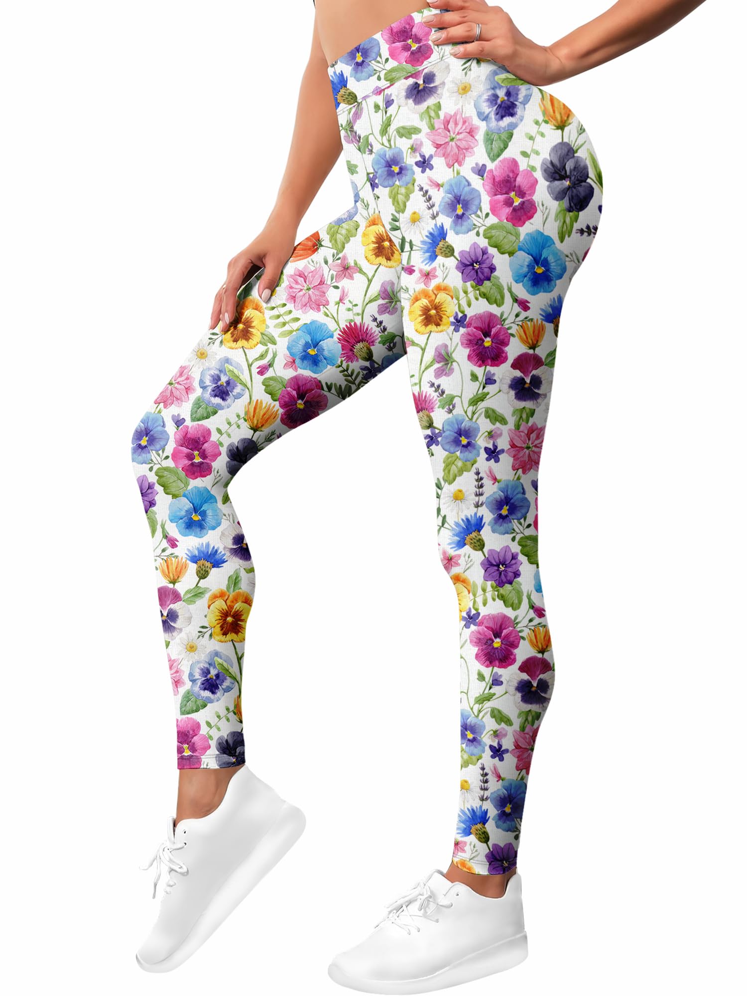PAGYMO Leggings stampati da donna con motivo grafico pazzo carino design a vita alta allenamento atletica palestra corsa yoga pantaloni | Stampa grafica, simpatico motivo colorato, leggings a vita alta, pantaloni da yoga per allenamento atletico palestra