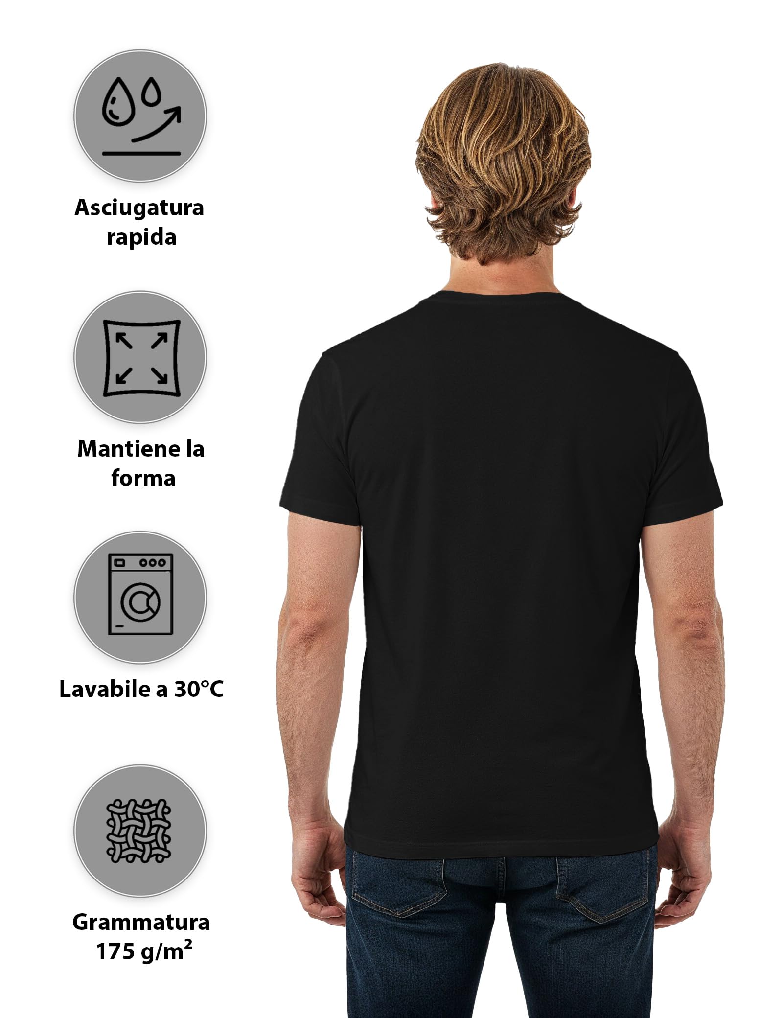 ALPIDEX T-Shirt Magliette da Uomo Confezione da 5 con Girocollo - Taglie S M L XL XXL 3XL 4XL 5XL