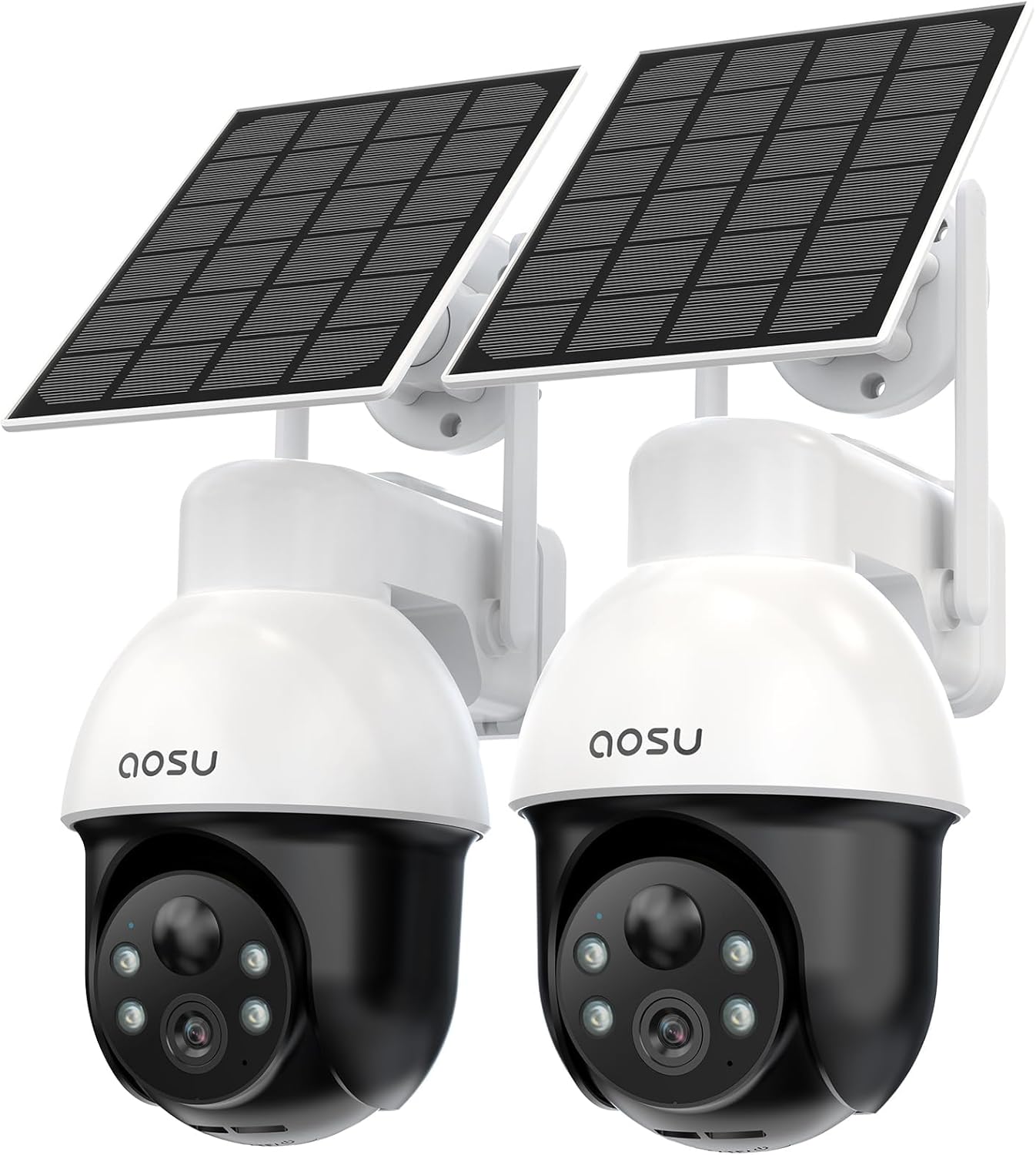 AOSU 3K/5MP Solar Security Cameras System Wireless Outdoor