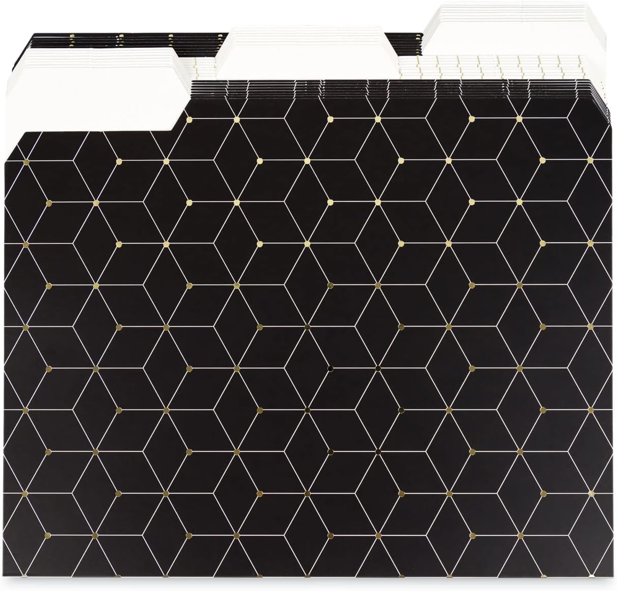 U Brands File Folders, 1/3 Cut, 24 Count, Letter Size, Geo Modern Print